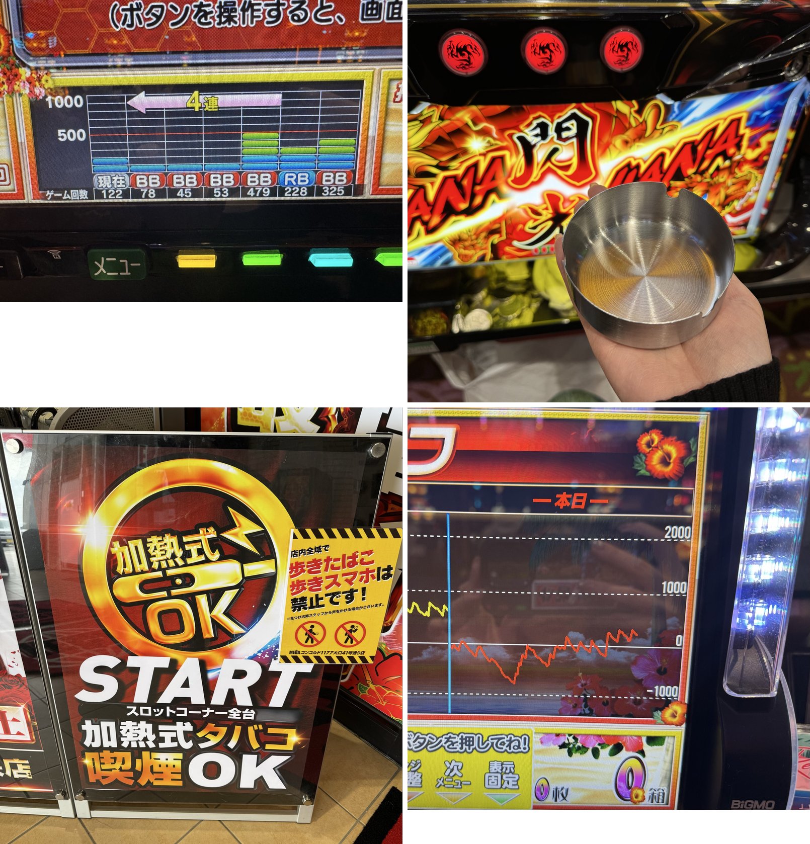 ハナハナBB履歴・加熱式タバコOK・中盤データ